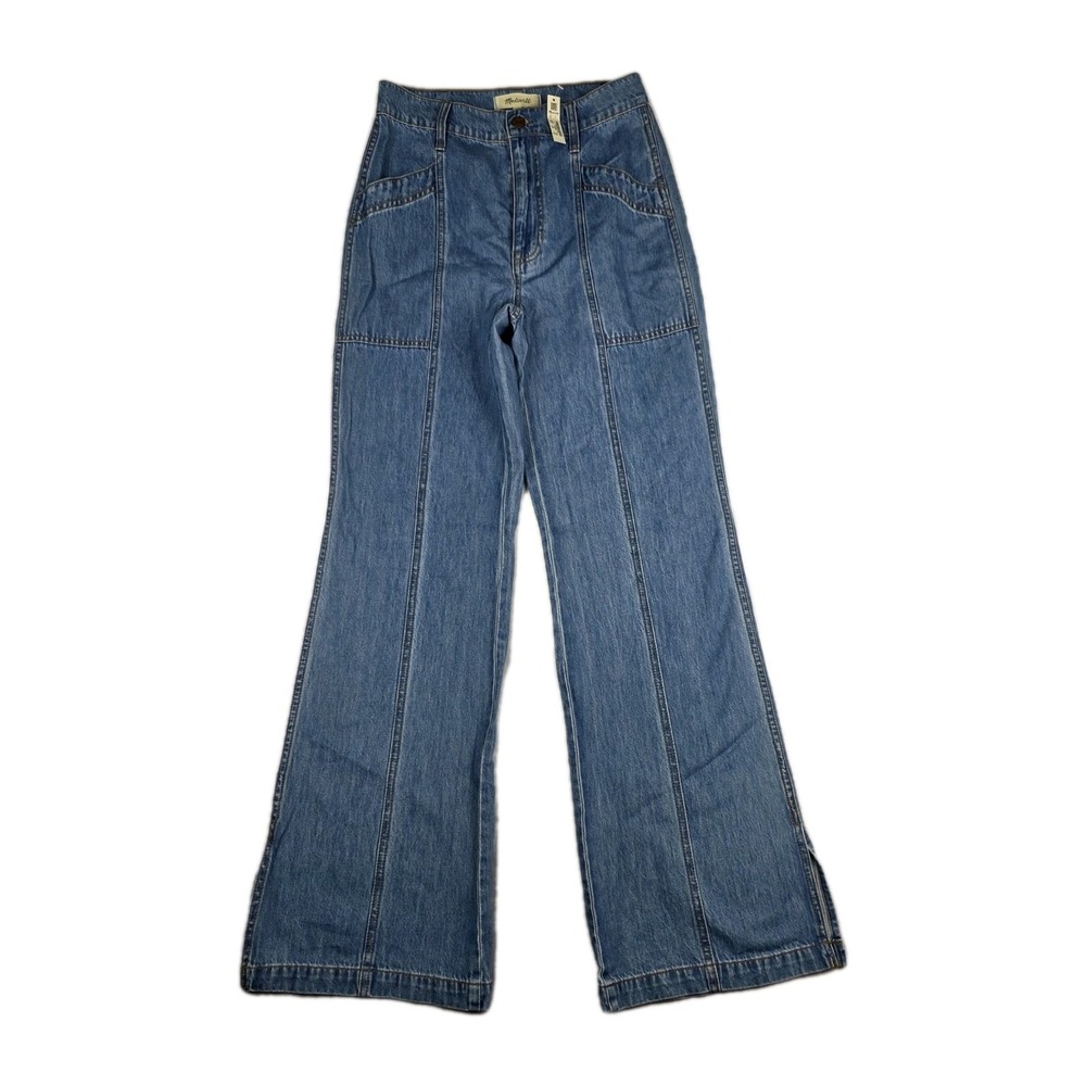 Madewell Jeans Womens Size 26 Relaxed Loose Flare Blue‎ Denim Pants New